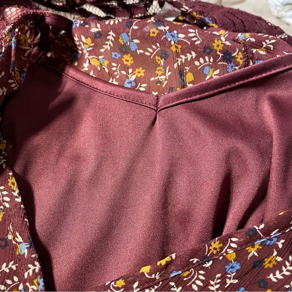 Women’s medium boho chic shirt dress with tank top liner built in - Picture 8 of 11